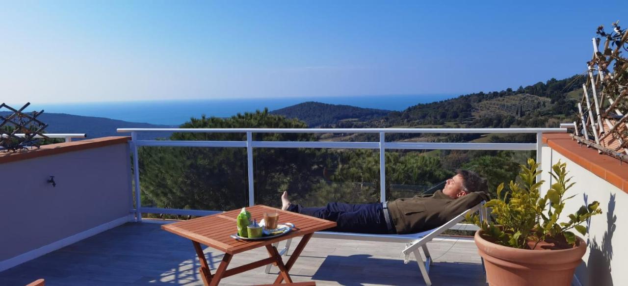 Vista Sulle Isole Dell'Arcipelago Toscano Nibbiaia Buitenkant foto